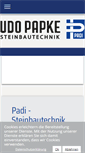 Mobile Screenshot of padi-steinbau.de